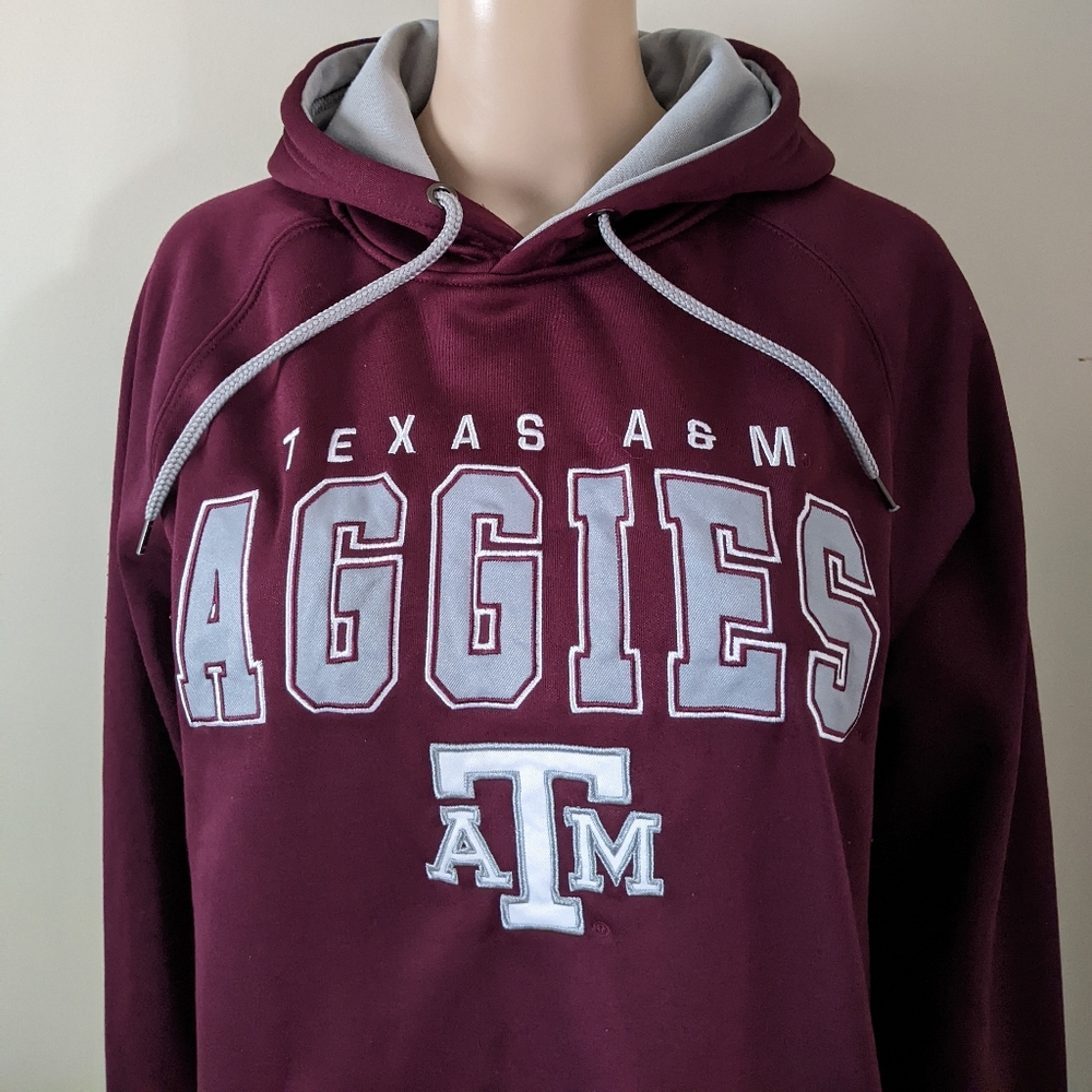 Texas A&M Aggies Football Maroon Hoodie, Men's Medium
